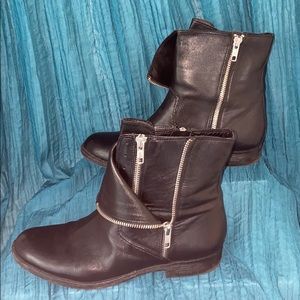 Trouvé Moto Zip Boots Size 8.5